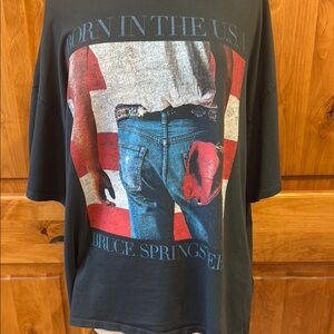 Bruce Springsteen Graphic T-Shirt - Black. O/S